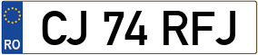 Trailer License Plate